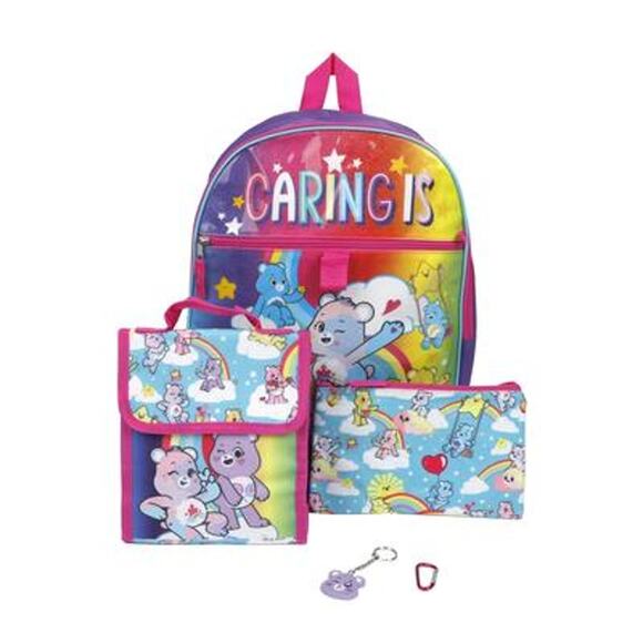 Star Wars Handbags - Care Bears Backpack, 5 Piece Set - Purple NWT